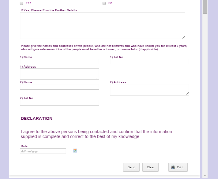 How do I get rid of the vertical scrollbar shown next to form on our